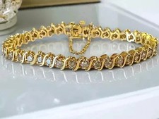 Bracciale tennis donna oro