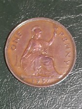 Moneta Inghilterra - 1 One Penny - 1937 - Giorgio VI