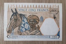 Banknote 25 francs West