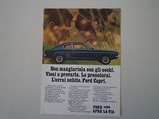 advertising Pubblicità 1970 FORD CAPRI
