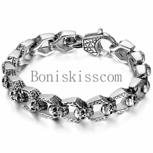 Bracciale uomo vintage argento - bracciale,