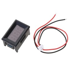 DIGITALE MISURAZIONE VOLTMETRO TENSIONE DUE FILI PANNELLO DISPLAY ROSSO lo