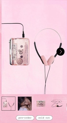Set lettore cassette - e, cuffie