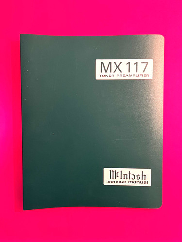 Manuale servizio mcintosh - manuale, di