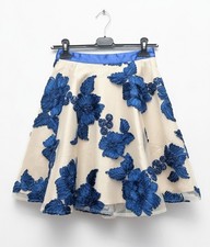 Gonna Ruota Donna Elegante Blu