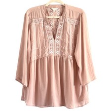 Adiva Blush Pink Embroidered