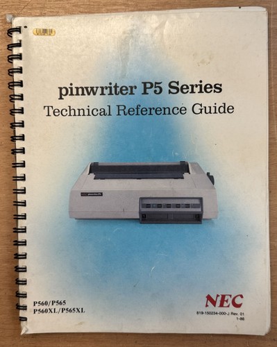 Nec pinwriter serie guida - pinwriter,