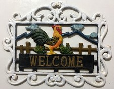 VINTAGE ferro gallo WELCOME