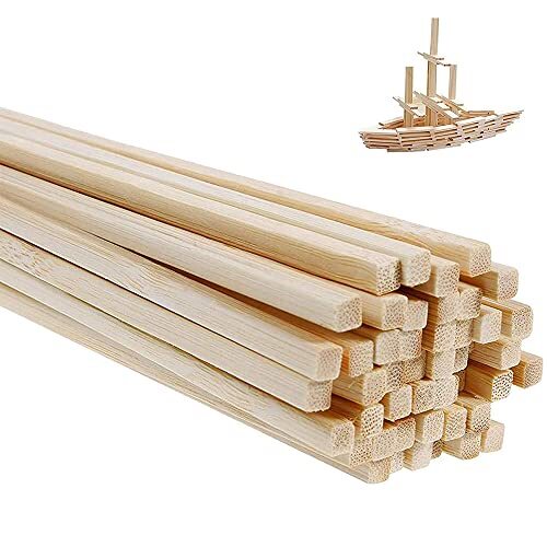 Bastoncini legno quadrati 50 - legno, quadrati,