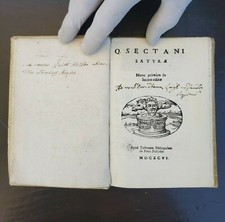 Libro antico 1600s Q. Sectani