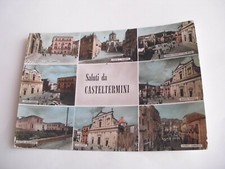 Agrigento - Saluti da Casteltermini - spedita f. g. 1966 lieve pieghina