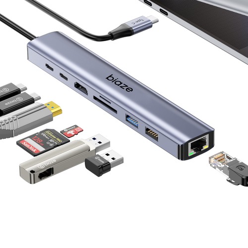 Usb docking station - 8-in-1, usb-docking