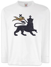 T-shirt manica lunga bambino LION OF JUDAH I Bob Rasta Reggae Marley Rastafari Ska