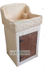 Lavandino lavabo lavello con base mobile da giardino per esterno in cemento h110