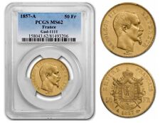 FRANCIA, ORO 50 FRANCHI 1857 A