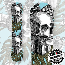 Adesivo Tavola Snowboard Skull