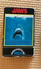 JAWS Betamax (NOT VHS) MCA Videocassette Shark RARE Videotape Spielberg Tape