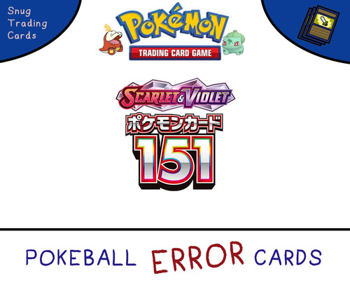 Pokemon 151 error misprint - error,