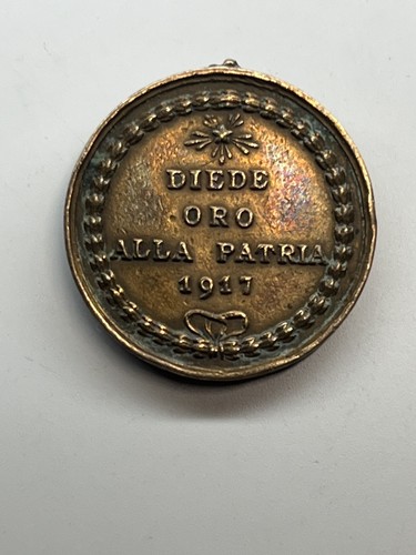 Medaglia oro alla patria - patria, 1917