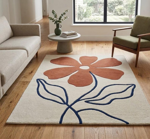 Tappeto moderno trapuntato - , a