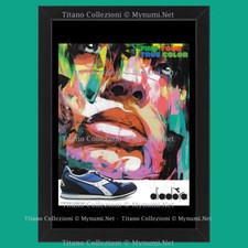 Anni ' 00  * Pubblicità Originale "Diadora, Find Your True Color, Scarpa Blu" Co