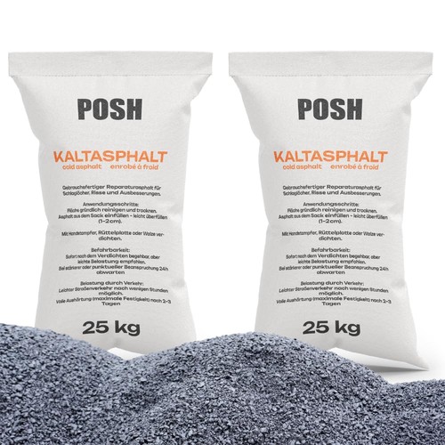 Asfalto freddo posh 2x25kg - asfalto,
