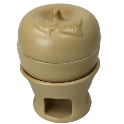 Pentola per mele con stoviglie - mele,