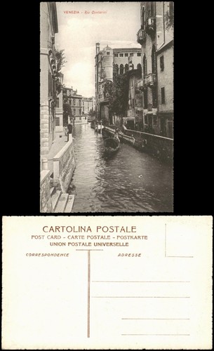 Cartolina venezia rio - venezia,