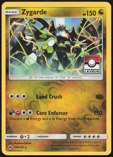 Carte pokémon zygarde - zygarde, stamp
