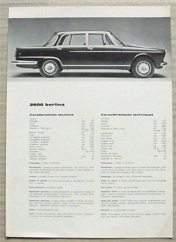Alfa romeo 2600 berlina - 2600,