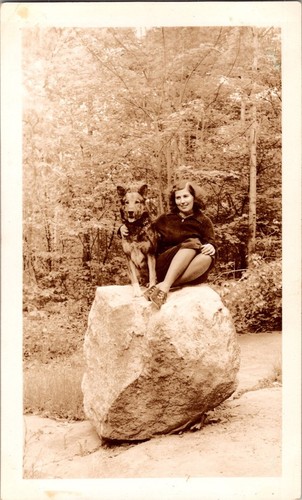 Foto epoca giovane donna con - d'epoca,