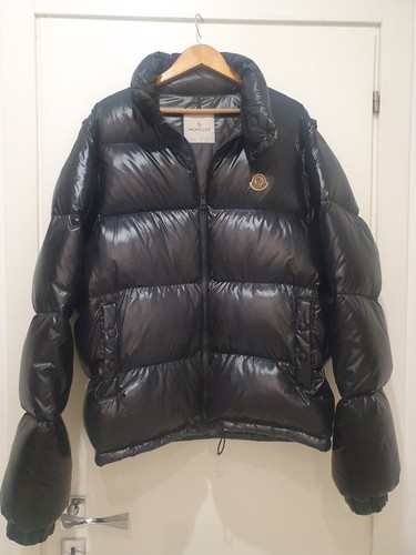 Moncler piumino lucido nero - lucido,