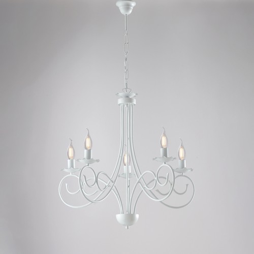 Lampadario ferro laccato - lampadario,