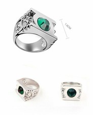 Anello Lanterna Verde Placcato