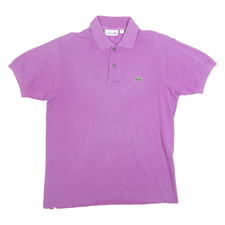 Polo uomo LACOSTE viola manica