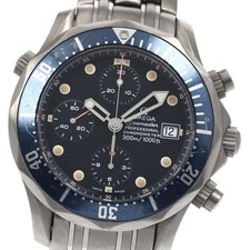 Orologio Uomo Automatico Omega Seamaster300 2298.80 Cronografo Quadrante Navy_881431