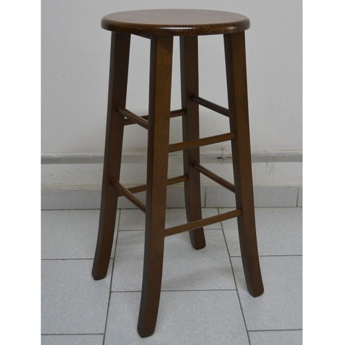 Sgabello legno noce - legno, scuro