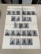Ww2 PNF Poster Esercizi Corpo Libero Epoca Collezione 