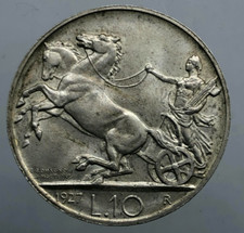 10 LIRE BIGA 1927 * * Rosette