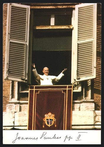 Cartolina papa giovanni paolo - papa,