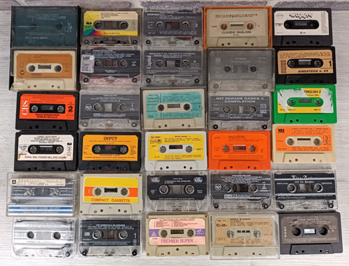 Lotto cassette incise - cassette,