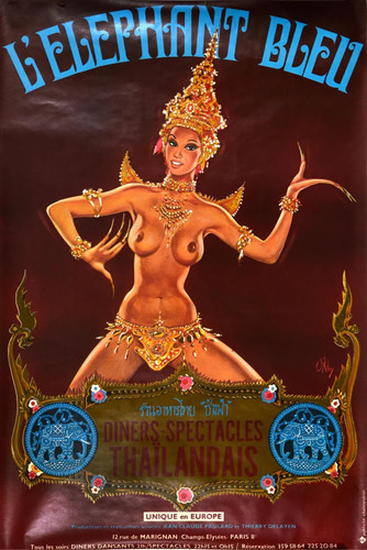 Elephant bleu thai show - elephant,