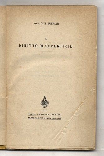 Diritto superficie - il, superficie.