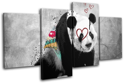 Panda love animal concrete - panda,