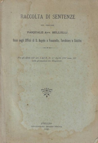 Raccolta sentenze - sentenze.,