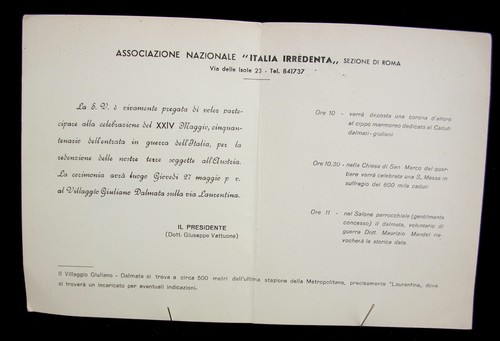 1965 invito ass italia - invito, ass.