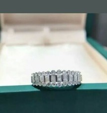 2Ct Baguette Diamanti Finti