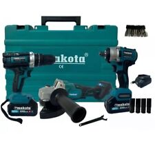 Kit Makota 3 In 1 Trapano Avvitatore + Flex Smerigliatrice Svitabulloni Impulsi