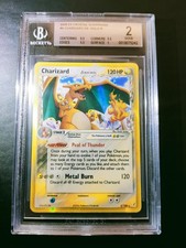 Pokémon Charizard Ex Crystal Guardian BGS 2 Eng No Shining Goldstar