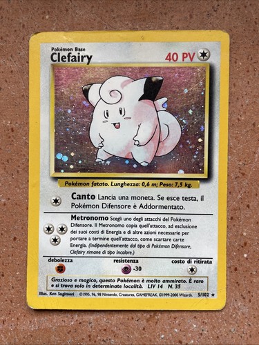 Carta pokemon clefairy 102 - pokemon,